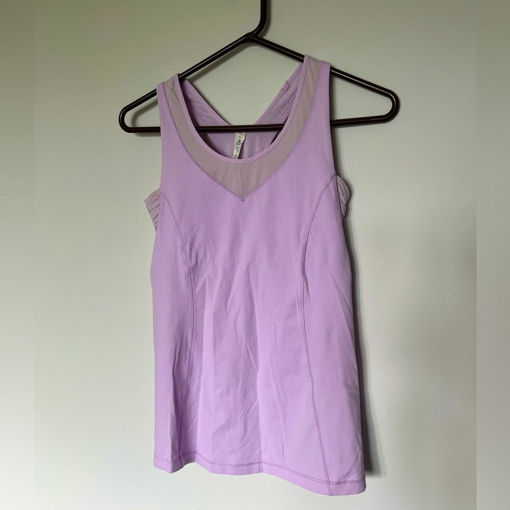 Lululemon Tone It Tank Top Women's Sz 6 Pretty Purple